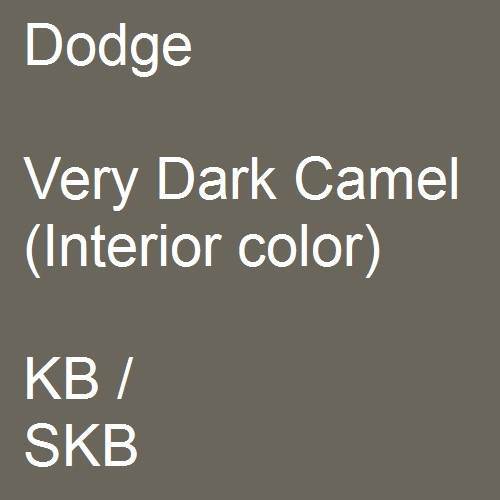 Dodge, Very Dark Camel (Interior color), KB / SKB.